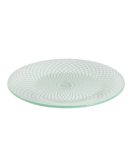 Plato Redondo de Cristal para Servir Rosseto