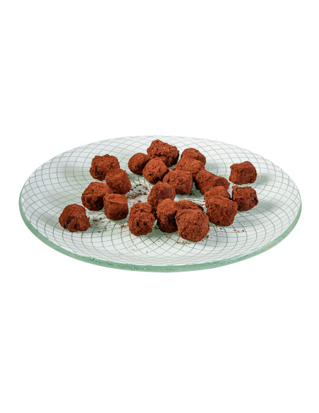 Plato Redondo de Cristal para Servir Rosseto