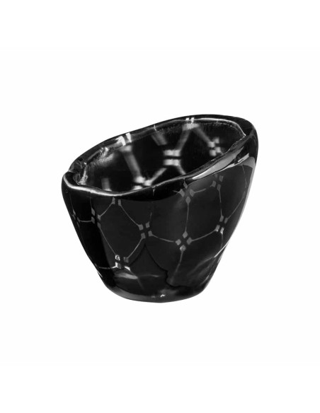 Conjunto de 12 Copos de Cristal Negro Zenit Rosseto