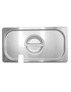 DBMARK - GNLN13000 - Tapa GN 1/3 de acero inoxidable con muesca.