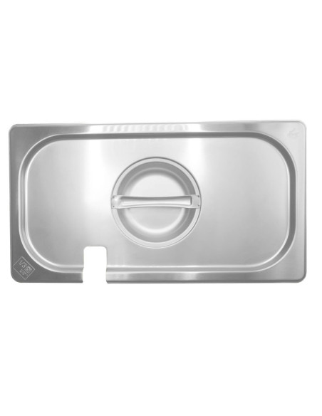 DBMARK - GNLN13000 - Tapa GN 1/3 de acero inoxidable con muesca.