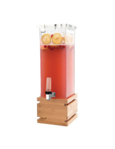 Dispensador de Bebidas Rosseto con Base de Bambú 2 Galones