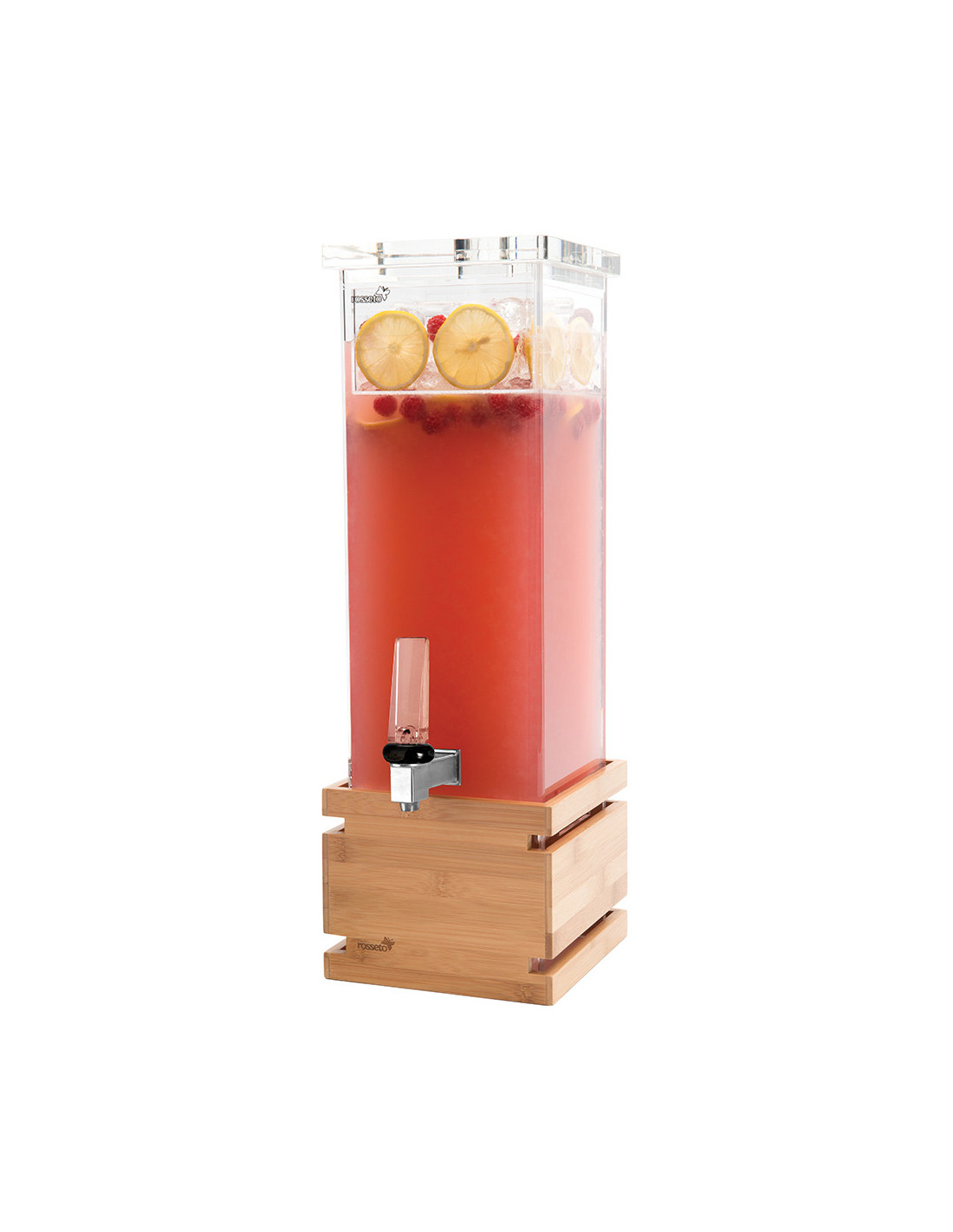 Dispensador de Bebidas Rosseto con Base de Bambú 2 Galones