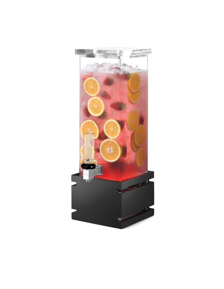 Dispensador de Bebidas Rosseto 2 Galones con Bambú Negro