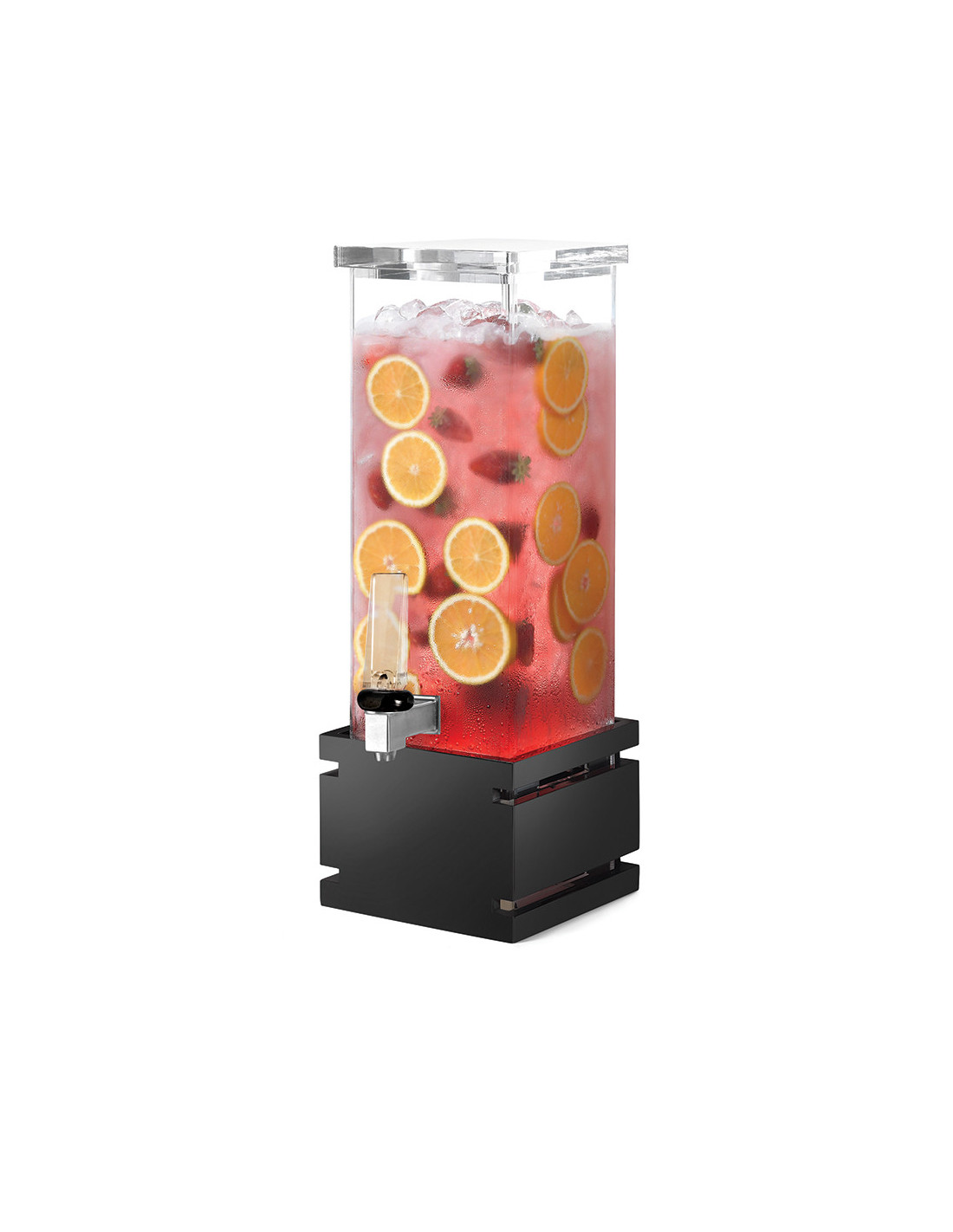Dispensador de Bebidas Rosseto 2 Galones con Bambú Negro