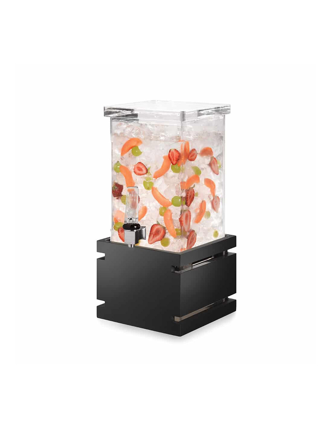 Dispensador de Bebida Rosseto con Base de Bambú Negro y Acrílico
