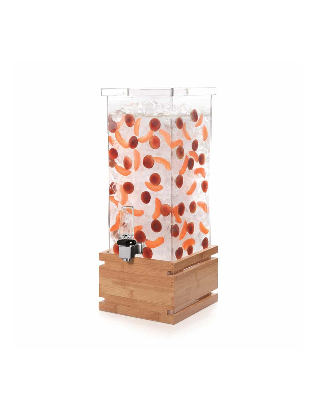 Dispensador de Bebidas 4 Galones con Base Bamboo Rosseto