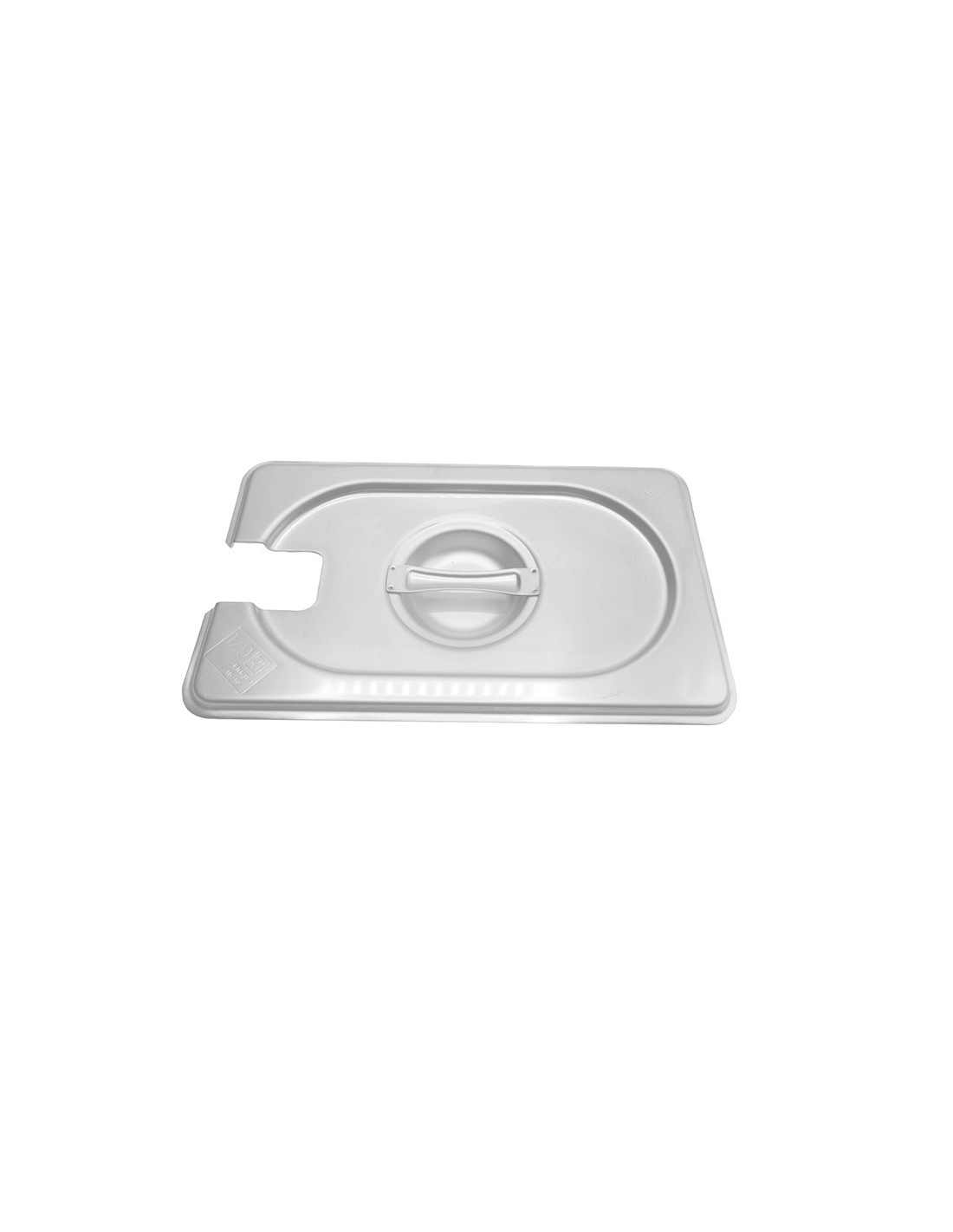 DBMARK - GNLN19000 - Tapa GN 1/9 de acero inoxidable con muesca.