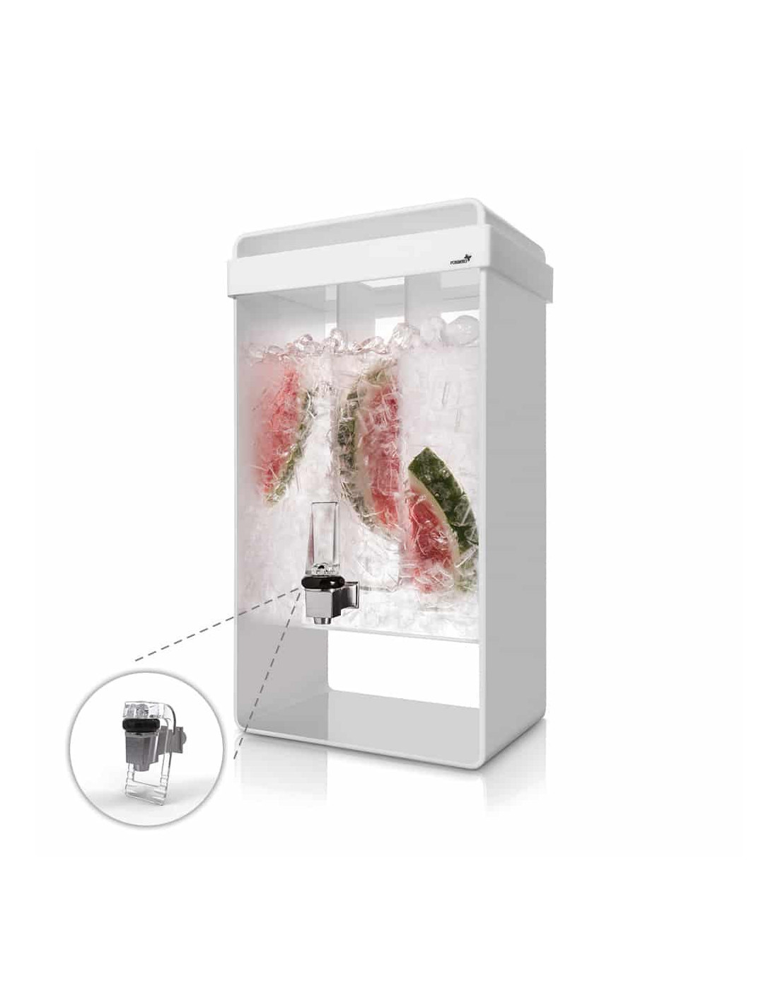 Dispensador Acrílico Funcional Rosseto Infusion 5 Galones