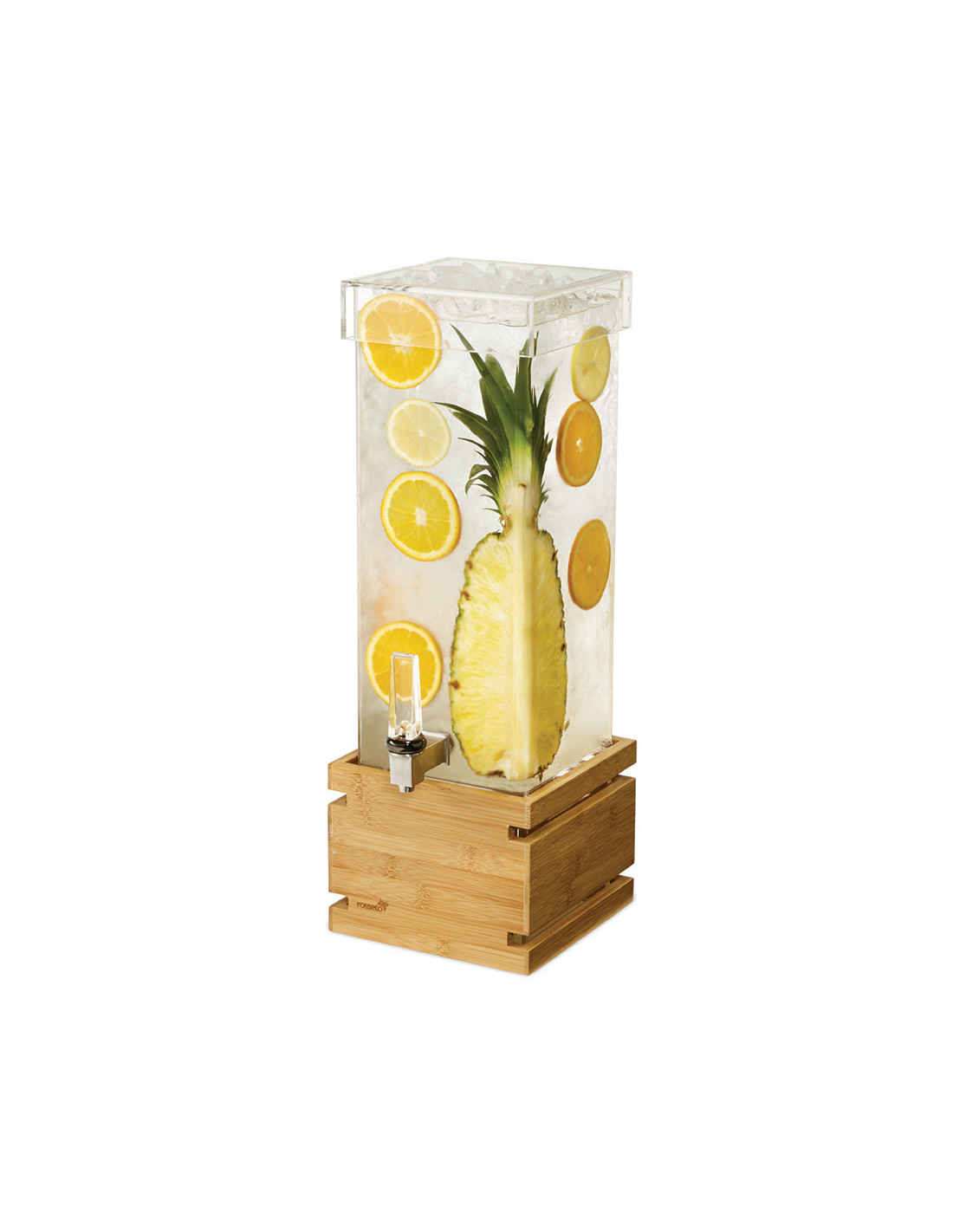 Dispensador de Bebidas Acrílico con Base de Bambú Rosseto