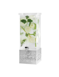 Dispensador Acrílico de Bebidas Rosseto con Base de Acero Inoxidable