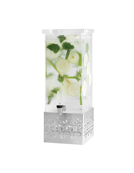 Dispensador Acrílico de Bebidas Rosseto con Base de Acero Inoxidable