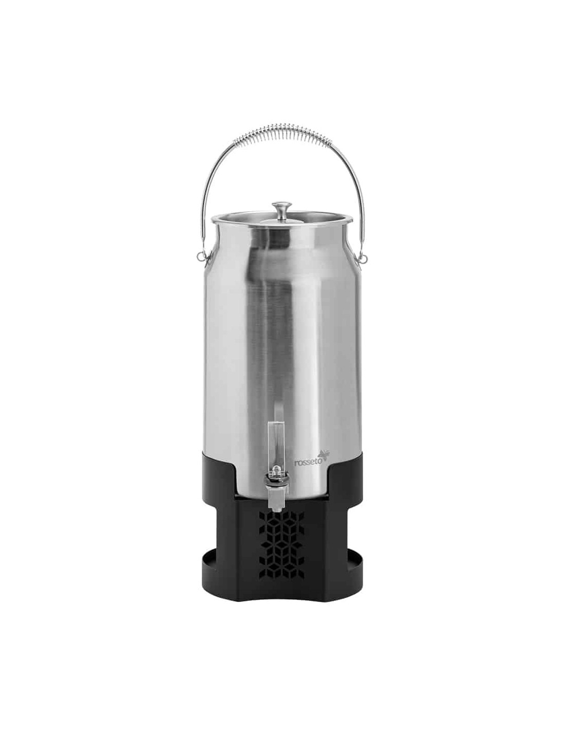 Urna de Leche Rosseto 3 Galones con Base Negra Mate