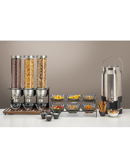 Urna de Leche Rosseto 3 Galones con Base Negra Mate