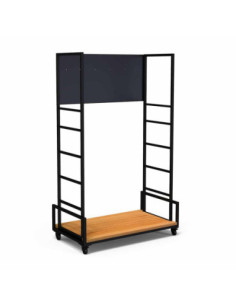 Carro Modular con Ruedas y Bambú Rosseto