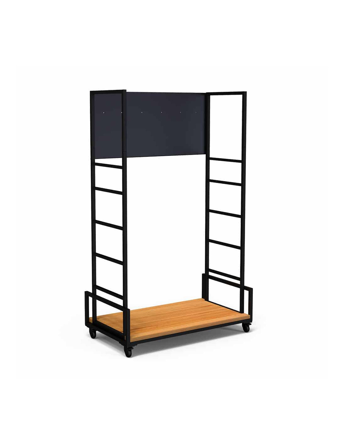 Carro Modular con Ruedas y Bambú Rosseto