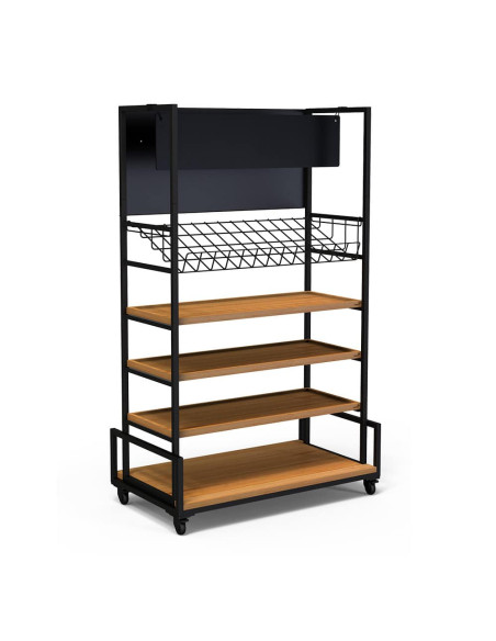 Carrito Modular con Bambú para Hostelería Rosseto