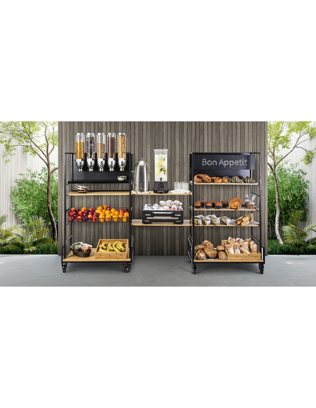 Kit de carrito para bar restaurante Modulite Rosseto