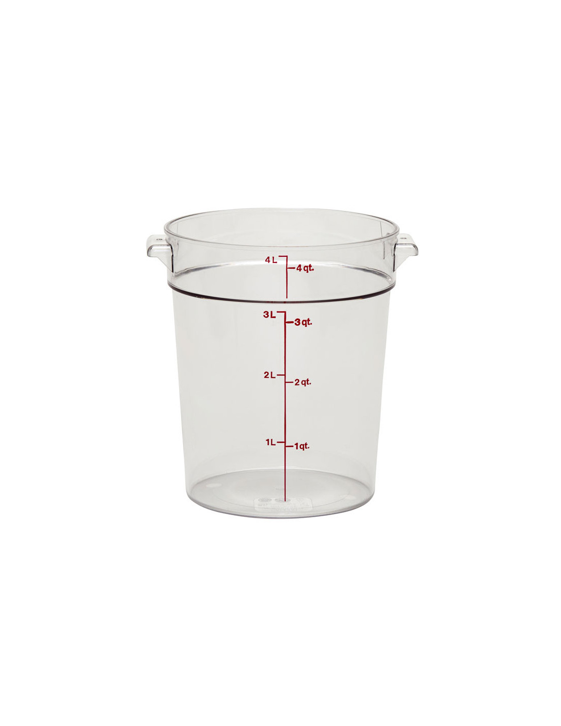 CAMBRO - RFSCW4-135 - Recipiente redondo 3,8 l - 20,8 x 20,8 cm - Transparente (Tapa no incluida)