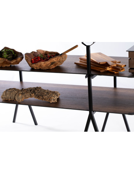Kit Modular 2 Niveles en Teca para Hostelería Rosseto