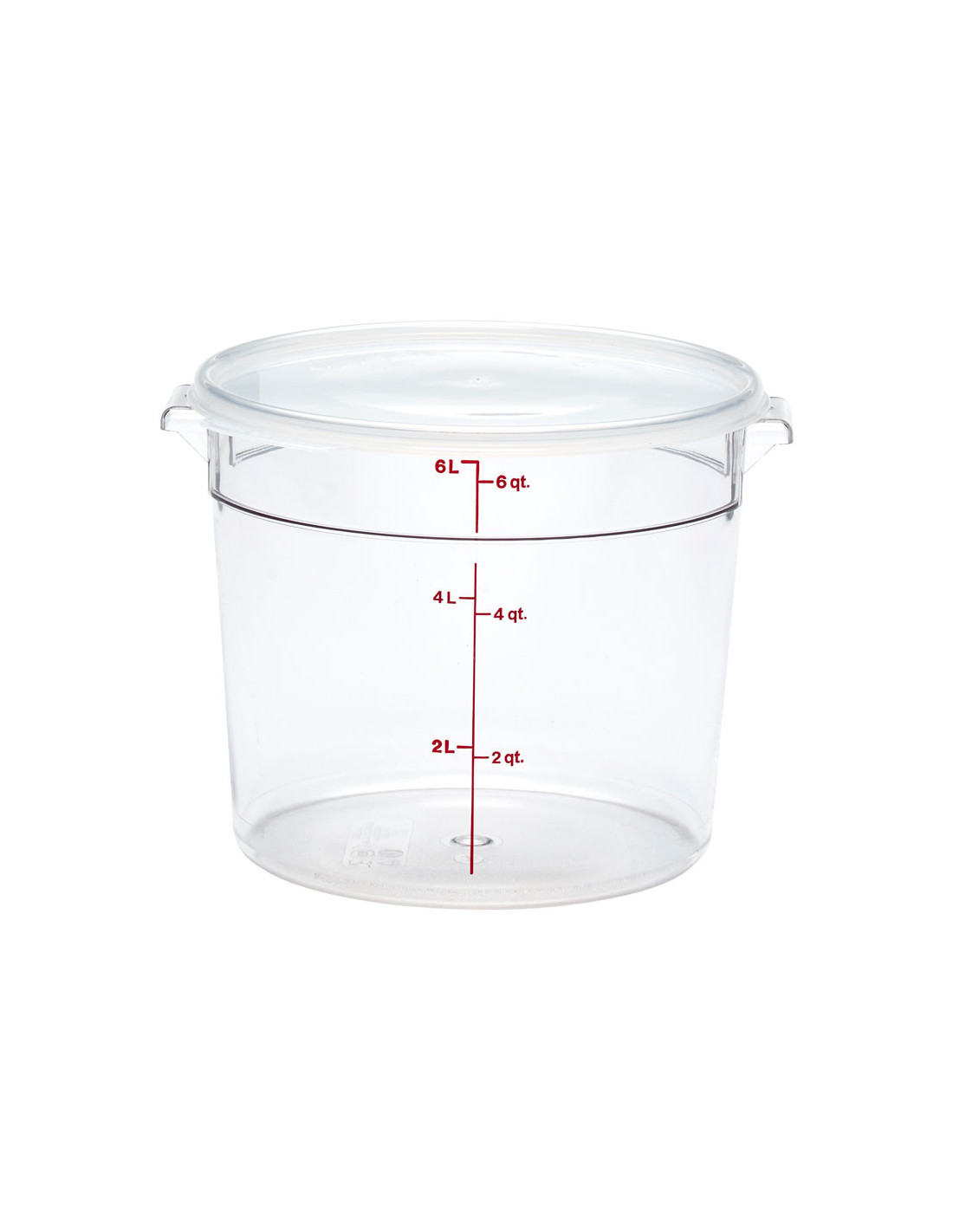 CAMBRO - RFSCW6-135 - Recipiente redondo 5,7 L - 25,2 x 25,2 cm - Transparente (Tapa no incluida)