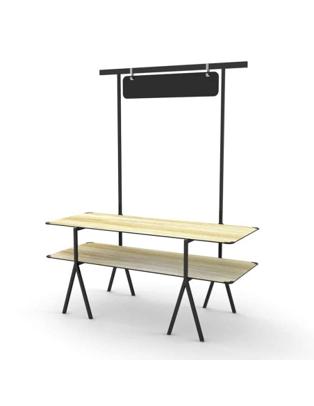 Kit Modular 2 Niveles Rosseto para Hostelería Resistente y Ligero