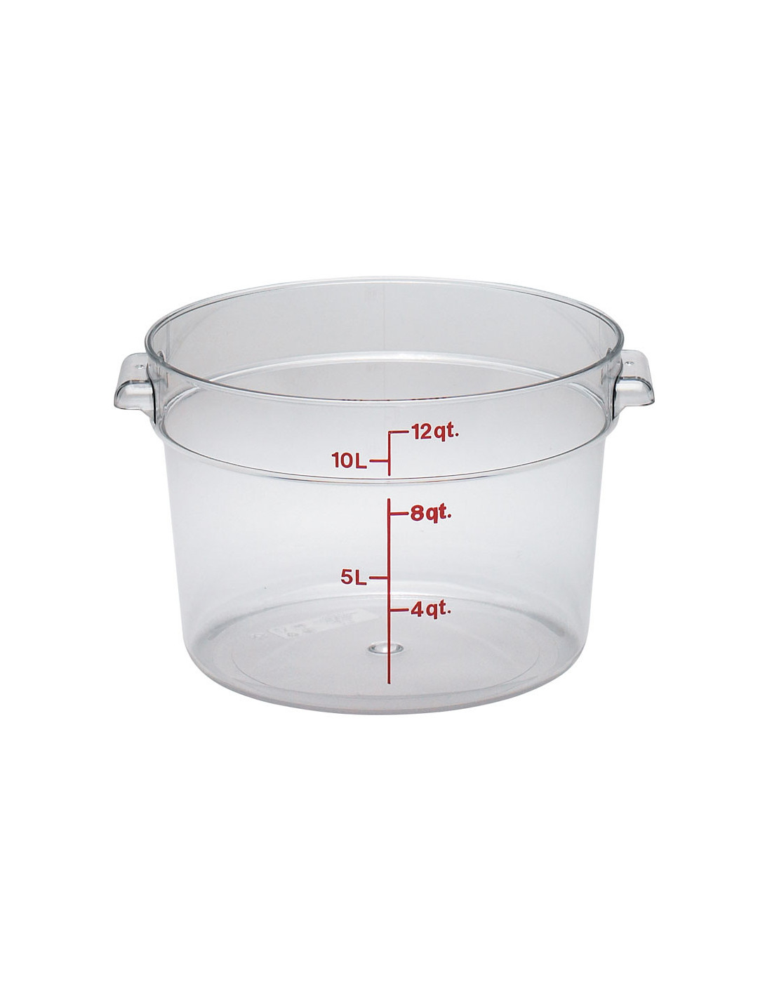 CAMBRO - RFSCW12-135 - Recipiente redondo 11,4 L - 37,8 x 37,8 cm - Transparente (Tapa no incluida)