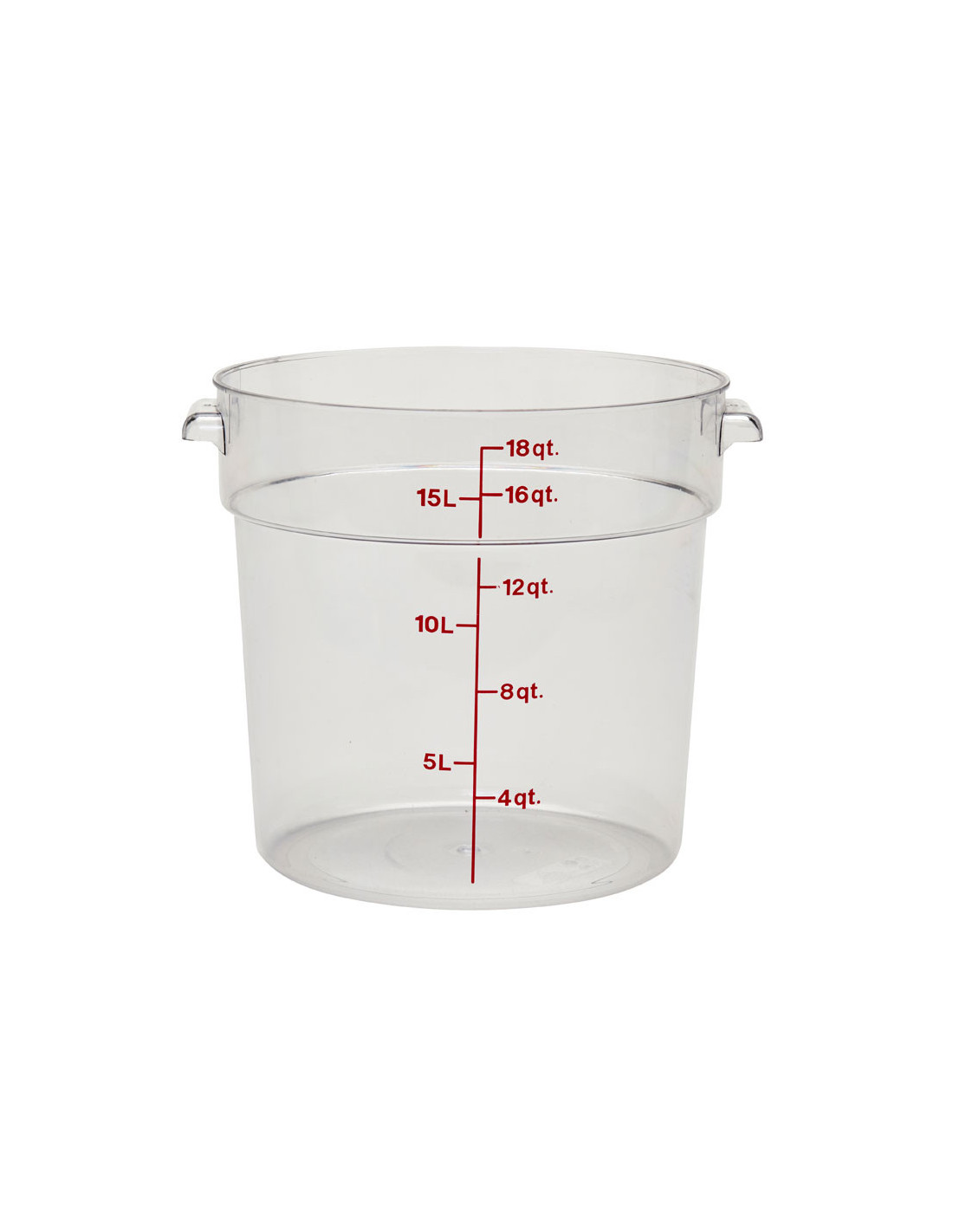CAMBRO - RFSCW18-135 - Recipiente redondo 17,2 L - 37,8 x 37,8 cm - Transparente (Tapa no incluida)