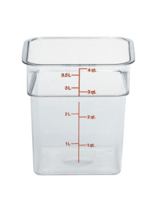 CAMBRO - 4SFSCW-135 - Recipiente cuadrado 3,8 L | CAMBRO Aprovec