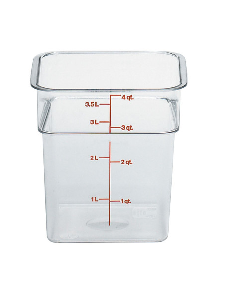CAMBRO - 4SFSCW-135 - Recipiente cuadrado 3,8 L | CAMBRO Aprovec