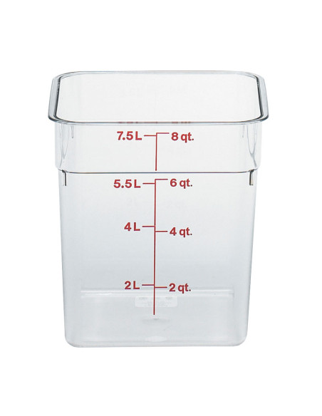 CAMBRO - 8SFSCW-135 - Recipiente cuadrado 7,6 L | CAMBRO Optimiz