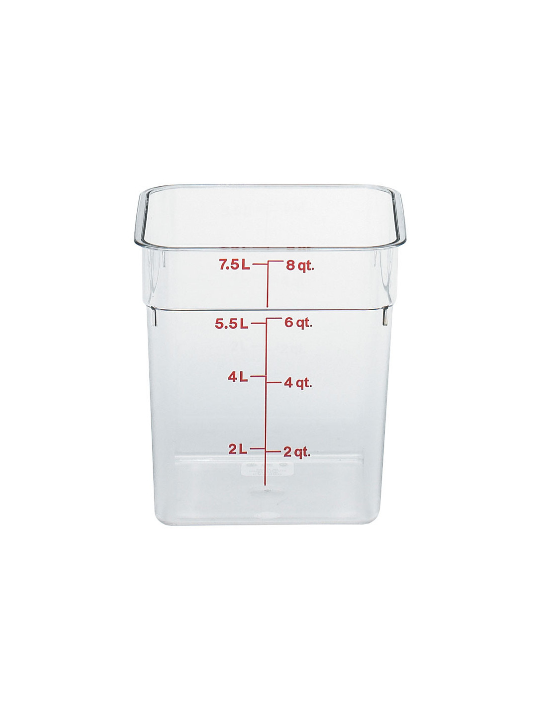 CAMBRO - 8SFSCW-135 - Recipiente cuadrado 7,6 L | CAMBRO Optimiz