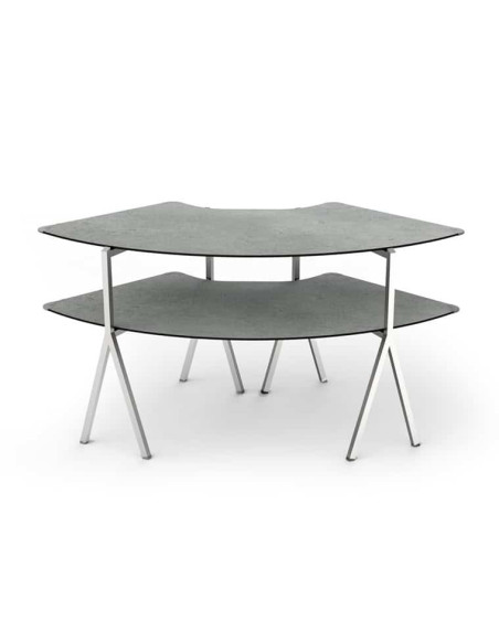 Mesa Modular Redonda en Concreto para Hostelería Rosseto