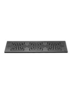Superficie rectangular negra melamínica Rosseto