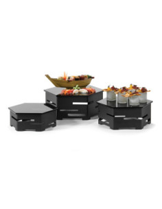 Kit Risers Acrílicos Hexagonales Rosseto