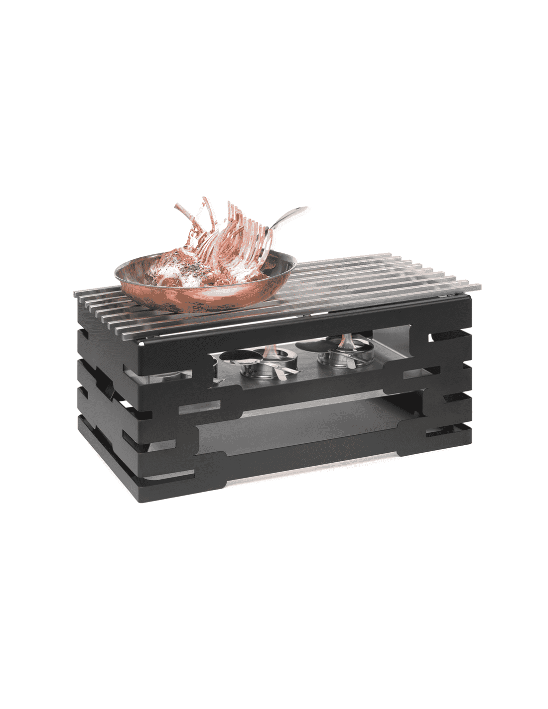 Kit Calentador Multi Chef Acero Inoxidable Rosseto