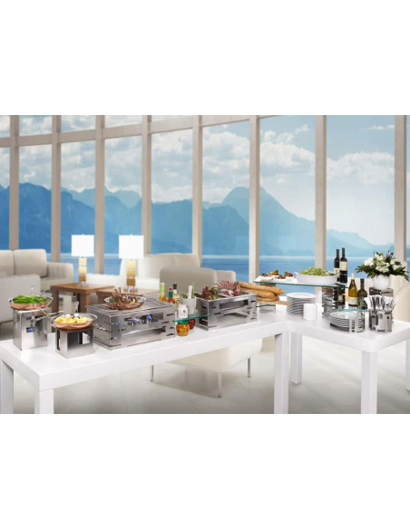 Kit Calentador Multi Chef Acero Inoxidable Rosseto