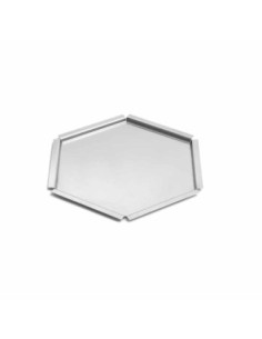 Bandeja Hexagonal de Acero Inoxidable Texturizado Rosseto