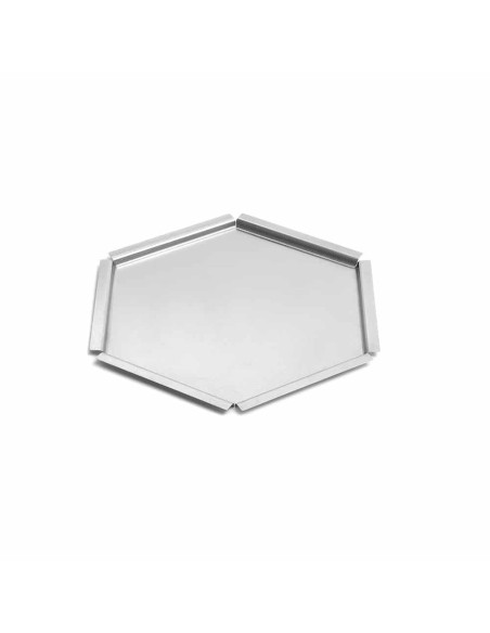 Bandeja Hexagonal de Acero Inoxidable Texturizado Rosseto