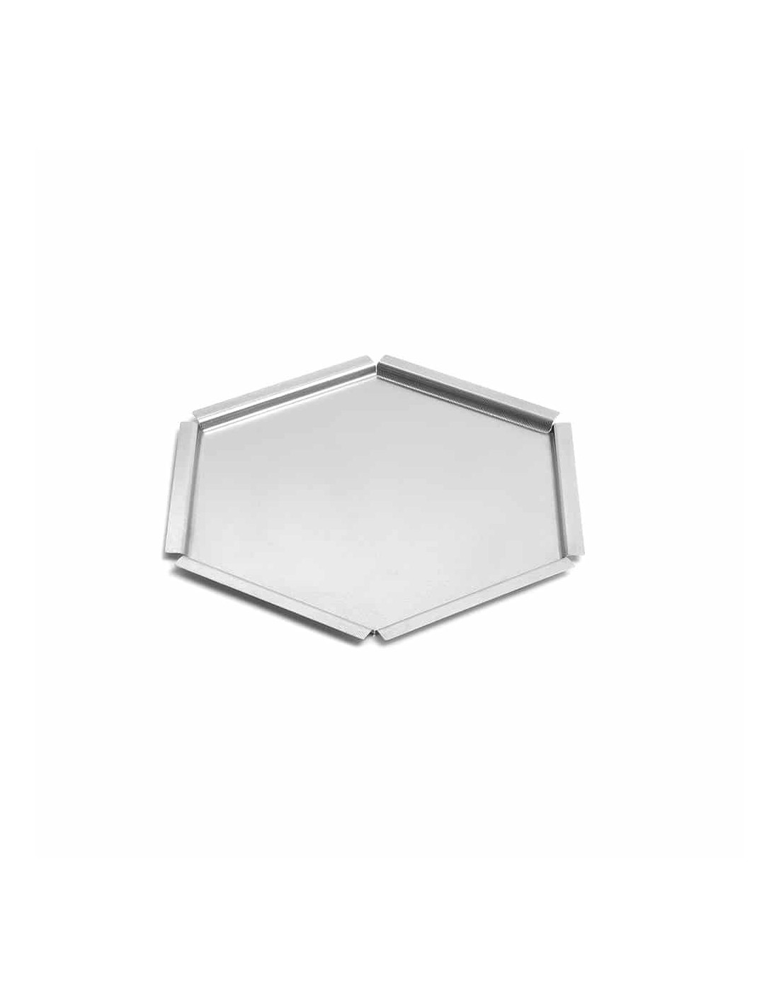 Bandeja Hexagonal de Acero Inoxidable Texturizado Rosseto