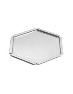 Bandeja Hexagonal Texturizada de Acero Inoxidable Rosseto