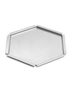 Bandeja Hexagonal de Acero Inoxidable Rosseto