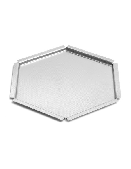 Bandeja Hexagonal de Acero Inoxidable Rosseto