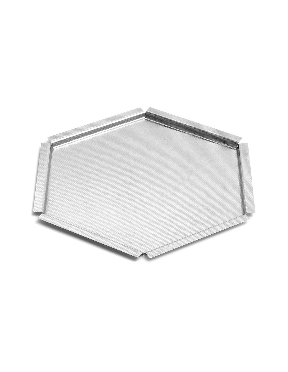 Bandeja Hexagonal de Acero Inoxidable Rosseto