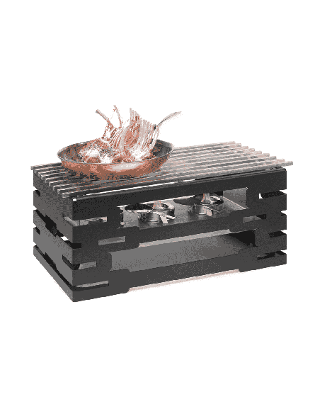 Grill Rectangular Acero Inoxidable Multi Chef Rosseto