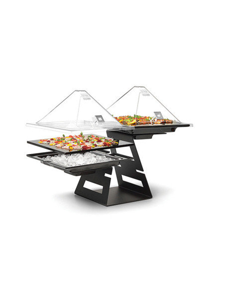 Elevador Buffet Negro Mate Rosseto