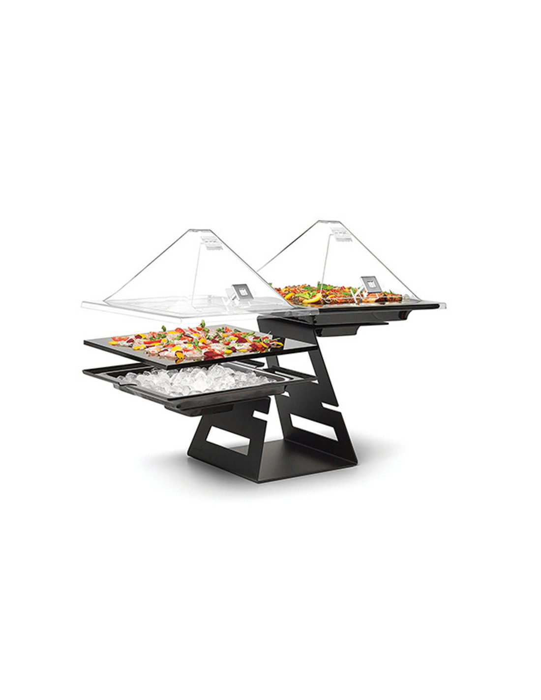 Elevador Buffet Negro Mate Rosseto