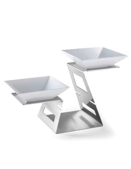 Elevador de Acero Inoxidable Rosseto para Buffet