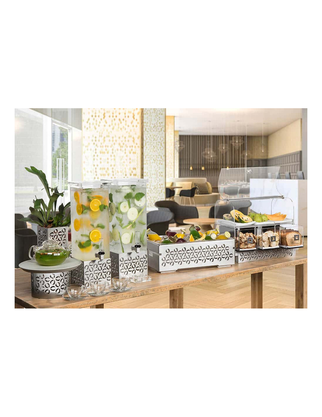 Nevera Expositora Acero Inoxidable para Brunch Rosseto