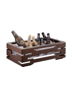 Vitrina Refrigerada de Acero Bronce para Buffets Rosseto